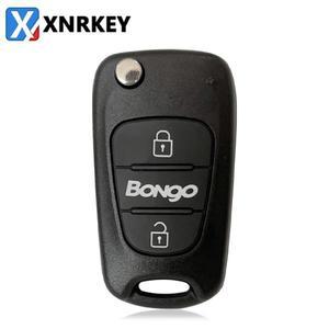 시계 차키 XNRKEY 3 버튼 플립 원격 자동차 키 쉘, 현대 기아 봉고 케이스 커버, TOY40 블레이드 포함