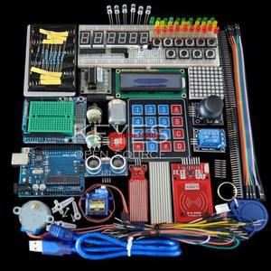 ARDUINO UNO R3용 R3 브레드보드 UNO 와이어 1602 키트 모터 LCD 홀더 점퍼 서보 스타터 스텝