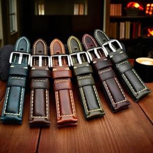 얍루 천연 통가죽 시계줄 22mm 손목시계밴드 택1