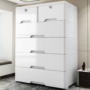 블루별 대형 50cm 5단 50x27x78cm 옷장 플라스틱서랍장 60cm 화이트