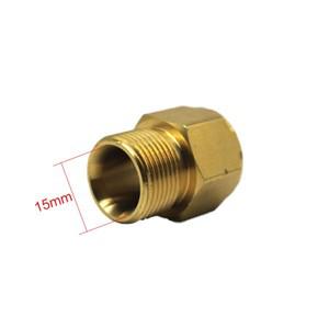 고압 청소기 어댑터  건 호스 청소용  커넥터 노즐  M22 14mm  Famale  15mm