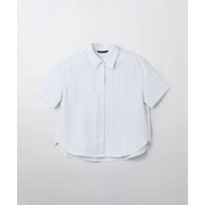 스파오 SPAO 여성 시어서커 스트라이프 반팔 셔츠_SPYSF37W05 SPYSF37W05 729929