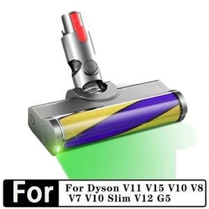 다이슨 호환 V11 V15 V10 V8 V7 슬림 V12 G5 레이저 소프트 흡입 헤드 LED 바닥 브러시 액세서리 용