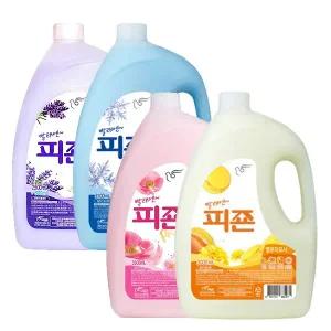 피죤 섬유유연제 2500ml 용기 세탁세제 핑크로즈 블루비앙카 옐로우미모사