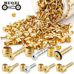MUQZI 10pcs 브레이크 올리브 연결 삽입 키트 BH90 SRAM MAGURA TEKTRO 용 자전거 유압 디스크 호스 교체