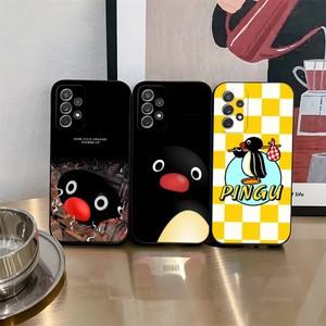 삼성 갤럭시 Pingu 휴대폰 케이스 S25 S24 S21 S23 S22 S20 울트라 Fe 플러스 A34 A16 A54 A24 A52 A53 M54