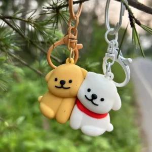 커플 인기제품 인형 강아지 세트구성 열쇠 키링 가방 동물 자석 예쁜 추천 포옹하는 마그네틱 선물 키홀더