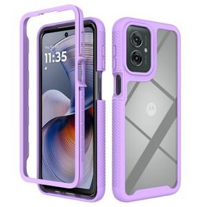 모토로라 모토 G55 G35 G32 G42 G52 G82용 아머 디펜드 케이스, 충격 방지 폰 커버, 하드 PC 전면 프레임 +