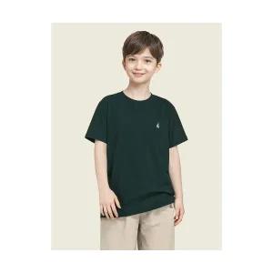 빈폴 키즈 BEANPOLE KIDS Essential 수피마 베이직 반팔 티셔츠 그린 BI5642UE1M 737121