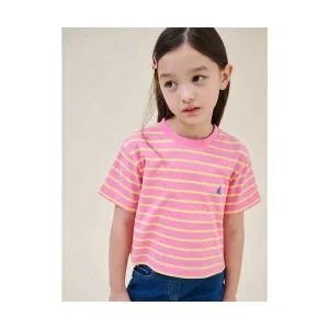 빈폴 키즈 BEANPOLE KIDS Essential 여아 스트라이프 반팔 티셔츠 라이트 핑크 BI5242GE3Y 737255