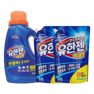유한젠 산소표백제 1.4L + 리필 1.1L x2 /액체형