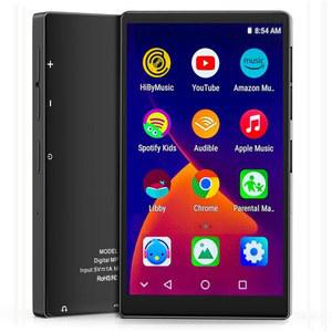 블루투스 및 WiFi가 지원되는 애드베나 80GB MP3 플레이어, 스피커가 지원되는 4인치 터치스크린 MP3 MP4 플레이어, 스포티파이가 지원되는 뮤직 플레이어, 1TB 확장형, 아마존 뮤직, 플레이 스토어, FM 라디오,