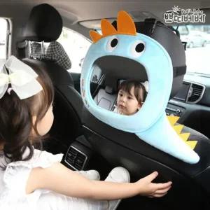 [QNV3WV39_58]자동차 후방안전거울 카시트용품 아기공룡