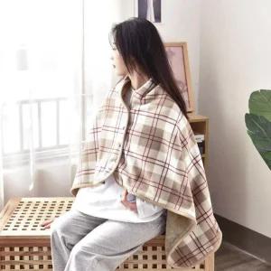 [LFJLL5RS_58]포근한 망토 담요 똑딱이 겨울담요