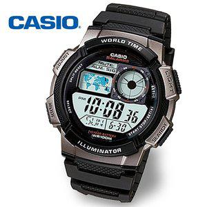 [카시오][정품] CASIO 카시오 AE-1000W-1B 월드타임 5알람 전자 군인시계