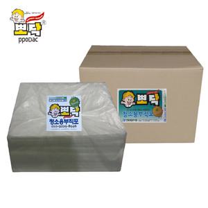 뽀닥 청소용부직포 건습식 민무늬청소포 중형 400X300 1.80kg