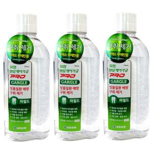 유한) 덴탈케어 가글 프로 750ml 마일드 x 3팩