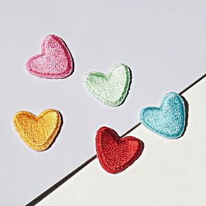 미니 하트 와펜 자수 패치 에코백꾸미기