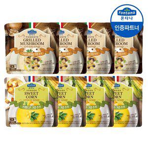 갤러리아 폰타나 전자레인지용 수프 180g 그릴드 머쉬룸 크림 4개+스위트콘