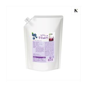 네이쳐티 넘치는 블루베리 라떼 베이스 과일청 1kg / 1봉 주스토리 카페음료