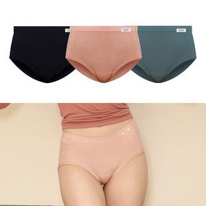 (제이지몰)모달 면 제로 라이너 맥시 여성 데일리 팬티 3매 세트 MW755