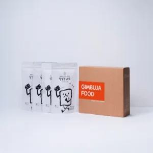 김부자푸드 찹쌀 꽃 김부각 50g x4 개 명절 실속형 고급 선물 세트 사랑 부모님 아이 간식 반찬 핑거 푸드 전통 수제 간식 고소한 가족 식사 영양 밥상 김 