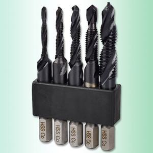 이엑스파워 드릴탭세트 (SUS용, 5PCS) EDT-5HS 공구 수공구 수작업공구 절삭 금형 공작
