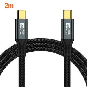 USB 3.2 Gen2 C타입 PD 고속충전 케이블 2M/100w 20V 5A 8K 20Gbps