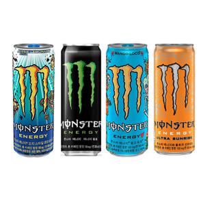 몬스터 355ml 레모네이드+그린+망고+선라이즈 6캔씩 총 24캔