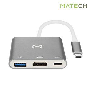 메이텍 C타입 멀티허브 HDMI PD충전 3in1 미러링 맥북맥북허브 USB30허브 C타입US