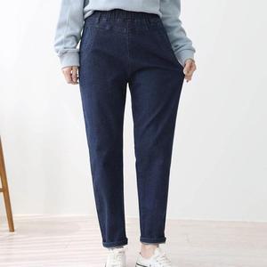 여자 FW 2XL 고무줄 세미배기핏 청바지