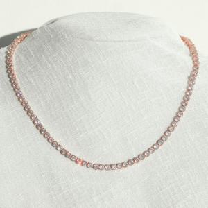 시후주얼리 3mm 시뮬럿다이아 Tennis 뱅글목걸이 EC236N