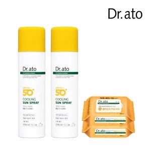 [닥터아토]뿌리는 쿨링 바디 선 스프레이 150ml 2개 (+ 클렌징티슈 2팩 증정)