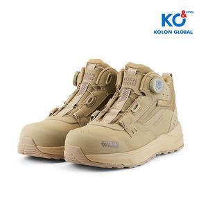 코오롱글로벌 와이드 발편한 경량 다이얼 안전화 작업화 현장화 KS-601D 정품 각반 포함