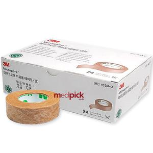 3M 1533-0 마이크로포 테이프(탄) 1.25cm 1박스 24개