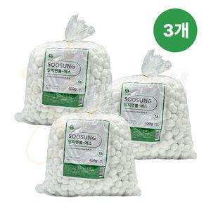 수성 탈지면롤 S 슬라이스형 1호 X 3개 450g 솜볼 치과 지혈 코튼볼 코피솜