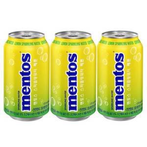 농심 멘토스 스파클링 워터 레몬 355ml x 24캔