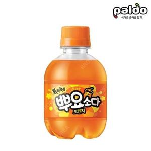 팔도 톡톡쏙쏙 뿌요소다 오렌지 245ml X 24PET 탄산 음료수