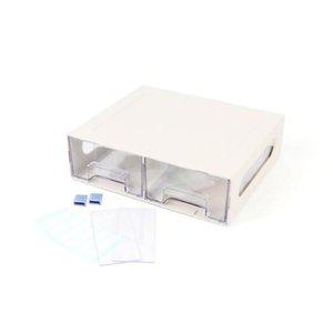서랍형 정리함 2단 대 문구수납함 미니서랍장 (WFGPWEM)