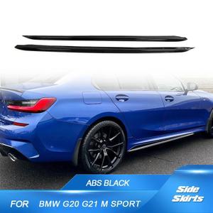 BMW 3시리즈 G20 G21 LCI M스포츠 23-24 ABS 글로스블랙 사이드스커트 문