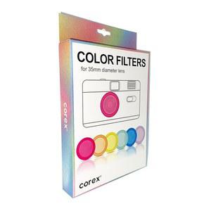 COREX 필름 카메라 컬러 필터 - 코렉스 CH1 하프 프레임 카메라용으로 설계되었으며 35mm 직경 렌즈가 장착된 카메라와 호환됩니다