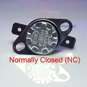 NC 온도조절기 온도 열 , 폐쇄, KSD301, 250V, 10A, 80, 85, 90, 95, 100, 105, 110, 115, 120, 130, 140,