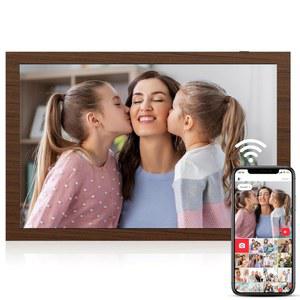 코쉬 10.1인치 WiFi 디지털 액자, 1280x800 IPS HD 터치스크린, 스마트 전자 16GB 스토리지, 자동 회전, 앱과 이메일을 통해 원격으로 사진이나 동영상을 공유할 수 있는 간편한 설정