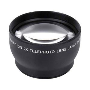 52MM 2X 카메라 렌즈, 마운트 카메라용 확대 HD 컨버터 망원 렌즈