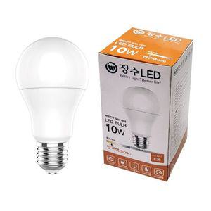 장수램프 A19 LED 벌브 전구 10W E26 전구색