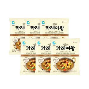 청정원 카레여왕 구운마늘양파 커리 108g 6개 분말 가루