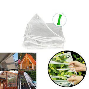 투명비닐천막 캠핑 장박 베란다 테라스 투명 pvc 대형 단열 방수 방풍막 방풍 비닐 2x3m