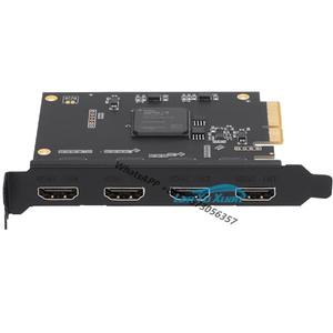 URay 라이브 스트리밍 녹화용 PCIe 게임 그래버 4 채널 1080P HD 비디오 캡처 카드