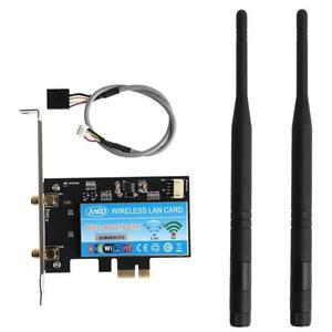 데스크탑 PCIe 어댑터 브로드컴 BCM94360CS2 802.11ac 안테나 듀얼 밴드 와이파이 원격 제어 무선 ac 블루