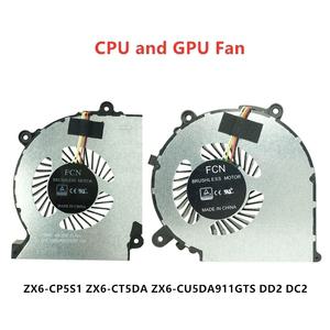 Hasee ZX6-CP5S1 ZX6-CT5DA ZX6-CU5DA911GTS DD2 DC2노트북 CPU GPU 냉각 FAN